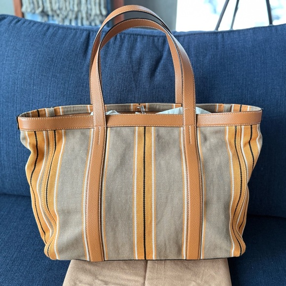 Toteme Striped Canvas Tote Bag - Picture 12 of 12